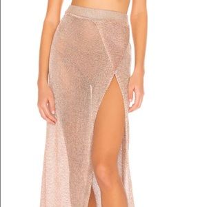 Superdown Keva Wrap Maxi Skirt sarong pareo coverup